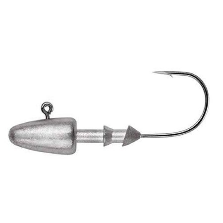 Owner Ultrahead Darter Jighead, 18 Oz, 10 Hook, Black Chrome, 5Pack, 5PK 5147-028